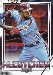 2020 Topps Fire Base Set Andrew McCutchen #116 card