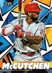 2021 Topps Fire Base Set Andrew McCutchen #174 card
