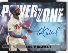 2022 Stadium Club Power Zone Autographs Andrew McCutchen #PZA-AM card