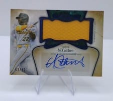 2026 Topps Tier One Autographed Tier One Jumbo Relics Andrew McCutchen #AT1JR-AM card