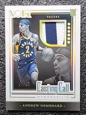 2022-23 Panini Noir Casting Call Memorabilia Andrew Nembhard #CCM-ANH card