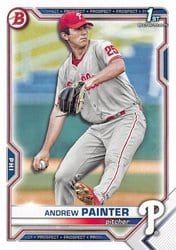 2021 Bowman Draft Base Set Andrew Painter #BD-10 card
