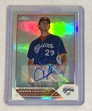 2023 Topps Pro Debut Chrome Autographs Refractor Andrew Painter #PDC-110 card