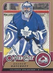2008-09 O-Pee-Chee Base Set Andrew Raycroft #249 card