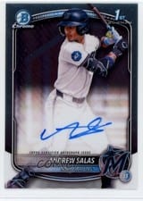 2025 Bowman Chrome Prospect Autographs Andrew Salas #CPA-AS card