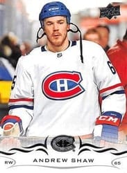 2018-19 Upper Deck Base Set Andrew Shaw #97 card