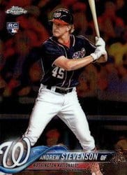 2018 Topps Chrome Base Set Andrew Stevenson #198 card
