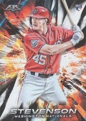 2018 Topps Fire Base Set Andrew Stevenson #51 card