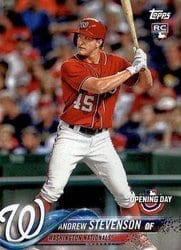 2018 Topps Opening Day Base Set Andrew Stevenson #135 card