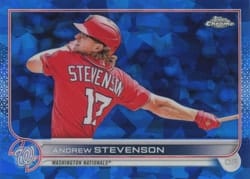 2022 Topps Chrome Update Sapphire Edition Base Set Andrew Stevenson #US173 card