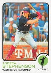 2022 Topps Heritage Base Set Andrew Stevenson #570 card