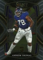 2020 Panini Select Base Set Andrew Thomas #287 card