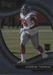 2020 Panini Select Base Set Andrew Thomas #387 card