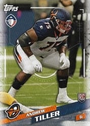 2019 Topps AAF Base Set Andrew Tiller #93 card