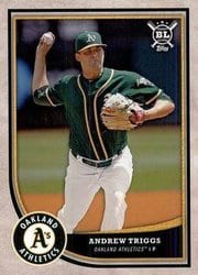 2018 Topps Big League Base Set Andrew Triggs #398 card