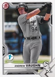 2021 Bowman 1st Edition Base Set Andrew Vaughn #BP-88 card