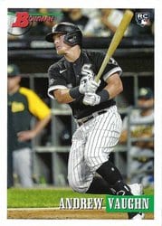 2021 Bowman Heritage Base Set Andrew Vaughn #66 card