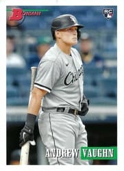 2021 Bowman Heritage Base Set Andrew Vaughn #66b card