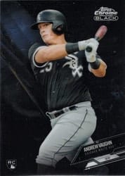 2021 Topps Chrome Black Base Set Andrew Vaughn #1 card