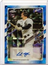 2021 Topps Chrome Sapphire Edition Rookie Autographs Andrew Vaughn #RA-AV card