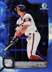 2022 Bowman Chrome Sapphire Edition Base Set Andrew Vaughn #41 card