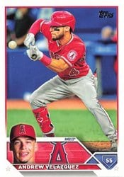 2023 Topps Base Set Andrew Velazquez #605 card