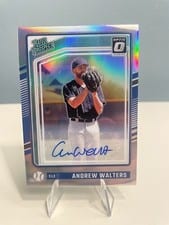 2024 Donruss Rated Prospects Optic Signatures Andrew Walters #106 card