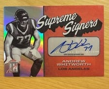 2024 Topps Signature Class Supreme Signers Andrew Whitworth #SS-AW card