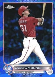 2022 Topps Chrome Sapphire Edition Base Set Andrew Young #404 card
