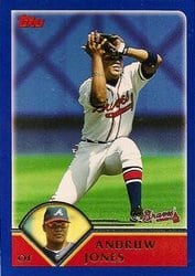 2003 Topps Base Set Andruw Jones #13 card
