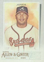 2020 Topps Allen & Ginter Base Set Andruw Jones #318 card