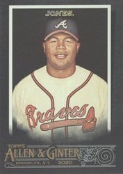 2020 Topps Allen & Ginter X Base Set Andruw Jones #318 card
