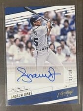 2021 Panini Chronicles Prestige Autographs Andruw Jones #PR-AJ card