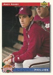 1992 Upper Deck Base Set Andy Ashby #19 card
