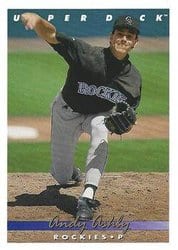 1993 Upper Deck Base Set Andy Ashby #763 card