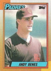 1990 Topps Base Set Andy Benes #193 card