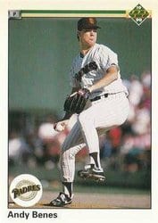 1990 Upper Deck Base Set Andy Benes #55 card