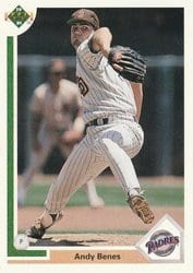 1991 Upper Deck Base Set Andy Benes #275 card