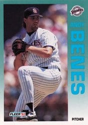 1992 Fleer Base Set Andy Benes #599 card