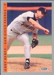 1993 Fleer Base Set Andy Benes #519 card
