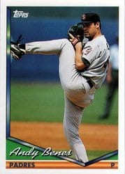 1994 Topps Base Set Andy Benes #70 card