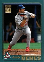 2001 Topps Base Set Andy Benes #165 card