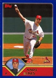 2003 Topps Base Set Andy Benes #123 card