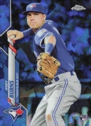 2020 Topps Chrome Update Sapphire Edition Base Set Andy Burns #U-177 card