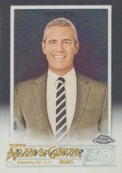 2020 Topps Allen & Ginter Chrome Base Set Andy Cohen #242 card