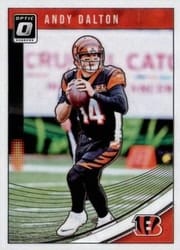 2018 Donruss Optic Base Set Andy Dalton #21 card