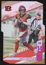 2019 Panini Donruss Elite Andy Dalton Red #58 card