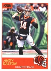2019 Score Base Set Andy Dalton #92 card
