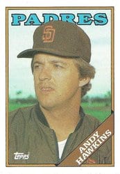 1988 Topps Base Set Andy Hawkins #9 card