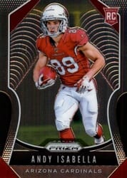 2019 Panini Prizm Base Set Andy Isabella #349 card